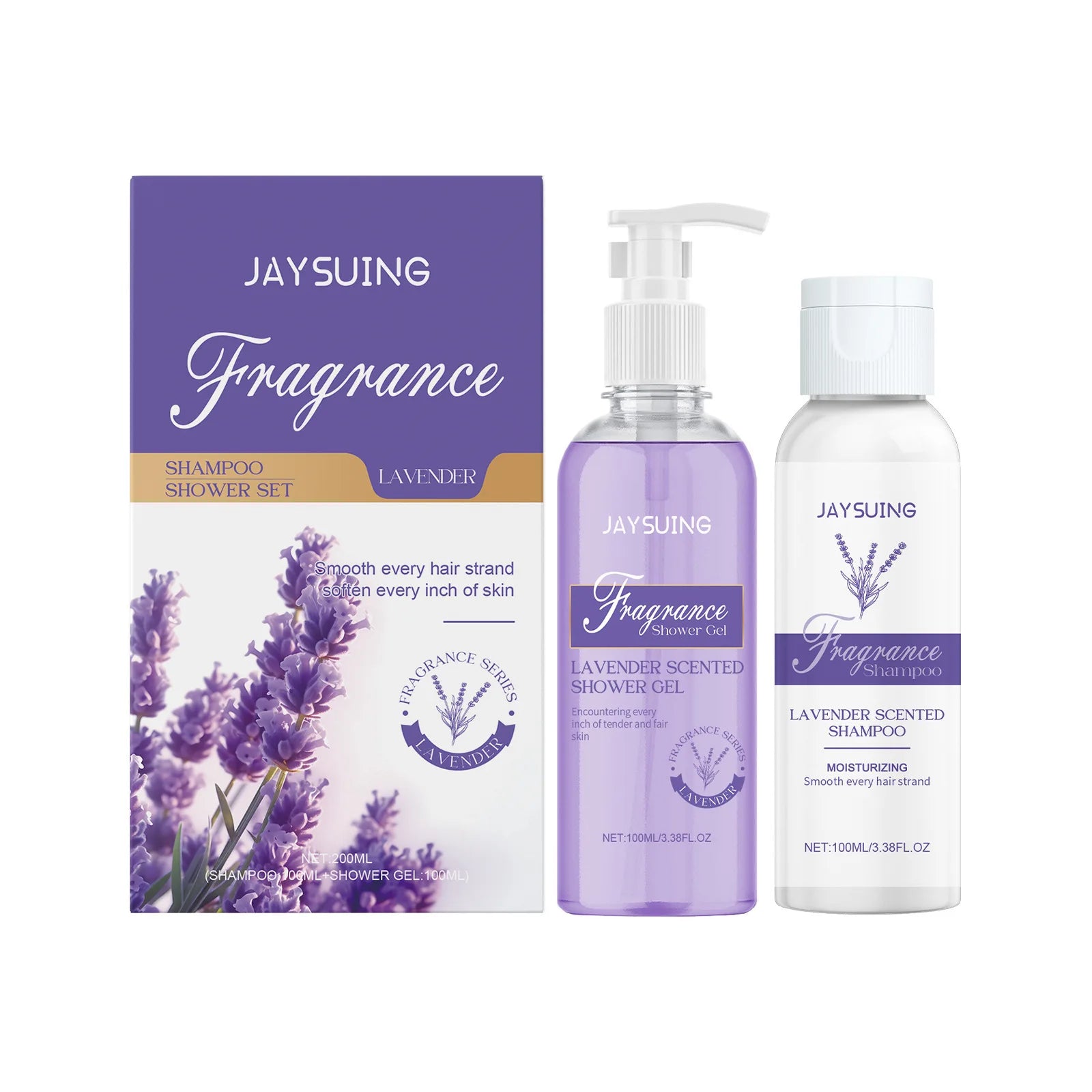 Jaysuing Lavender Shower Set