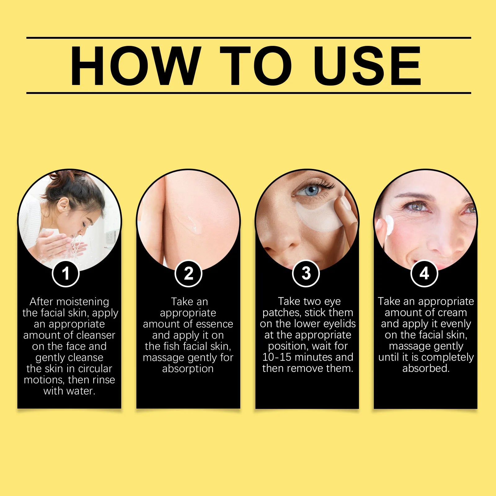 Ouhoe 1set Snail Mucin 96 Skin Care Set Moisturizing Smooth Fade Fine Lines Tighten Firming Gowing Face Repairing Face Serum Kit