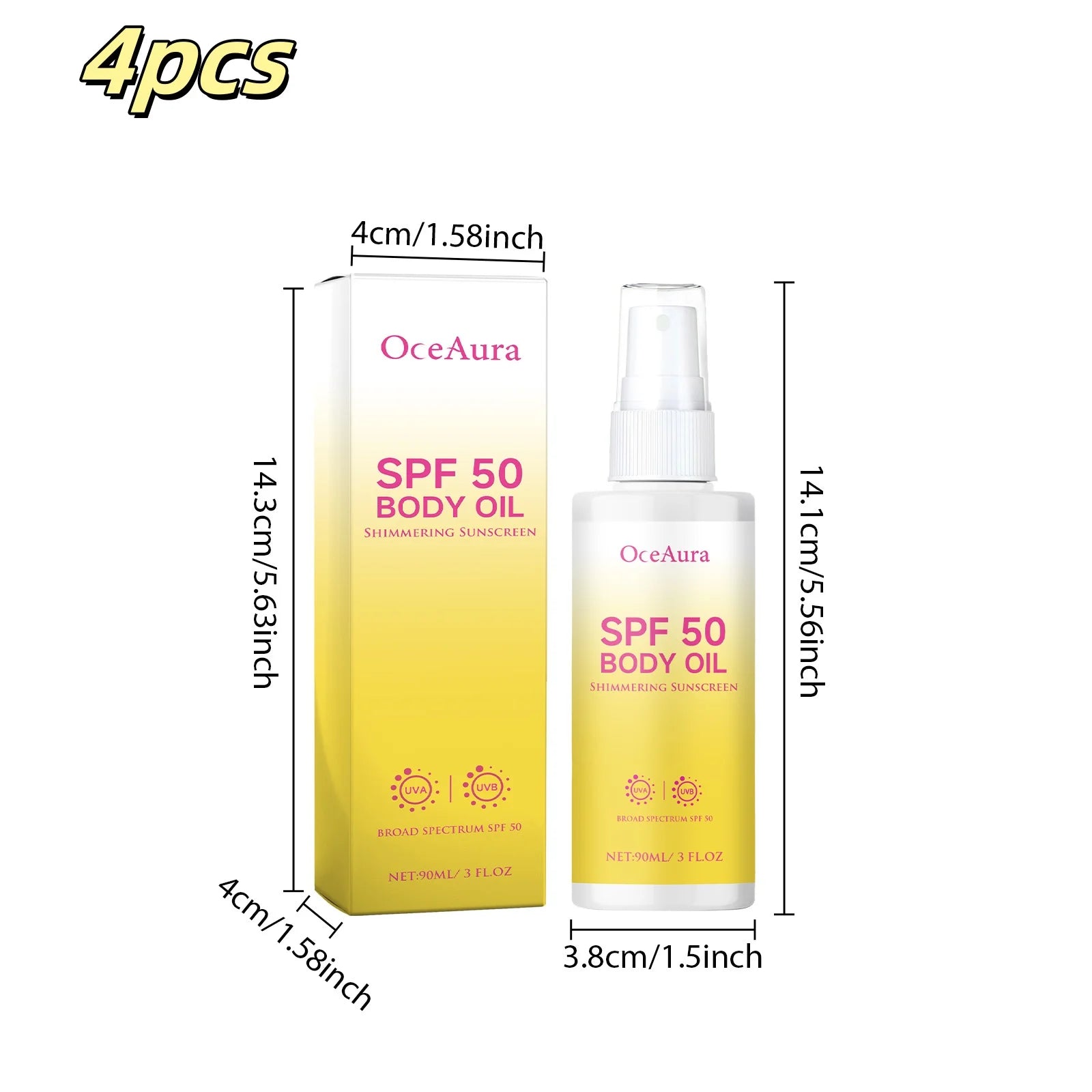 OceAura SPF50 Body Sunscreen Oil