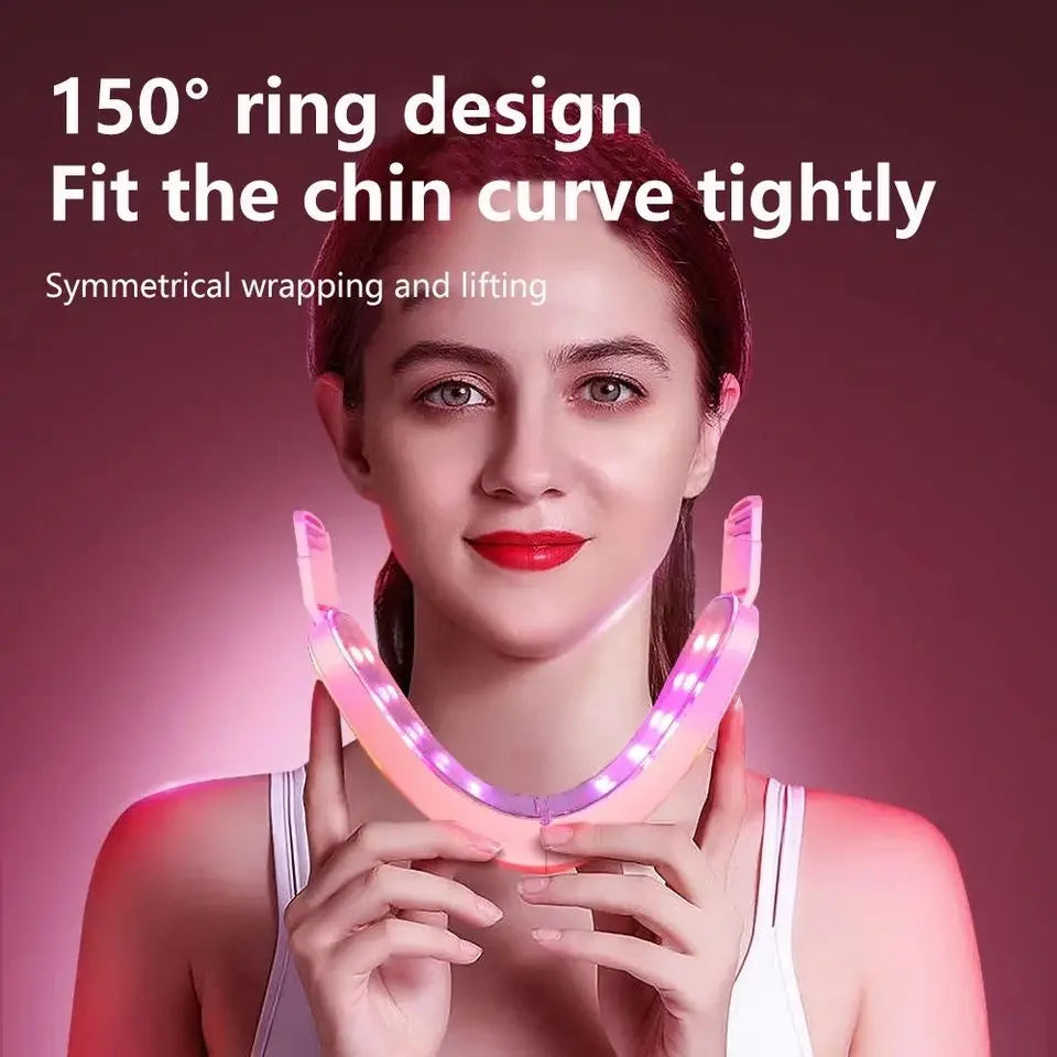 LED Photon Facial Slimming Massager – Lifting & Double Chin Reducer