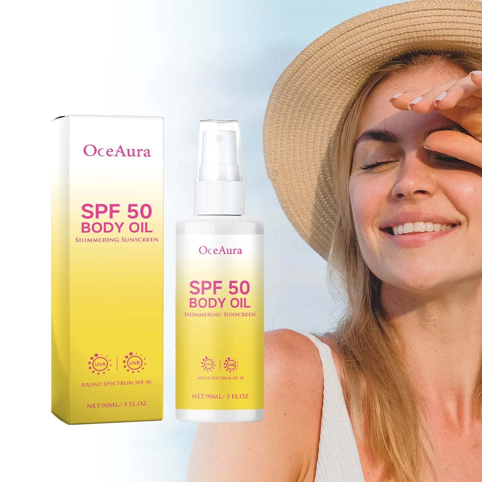 OceAura SPF50 Body Sunscreen Oil