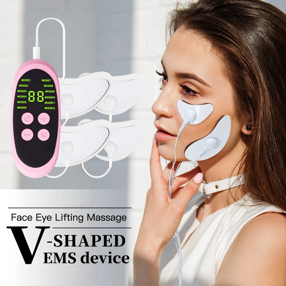 EMS Microcurrent Face Lifting Massager – Anti-Wrinkle & Skin Tightening