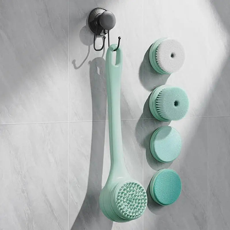 Long Handle Electric Silicone Shower Brush