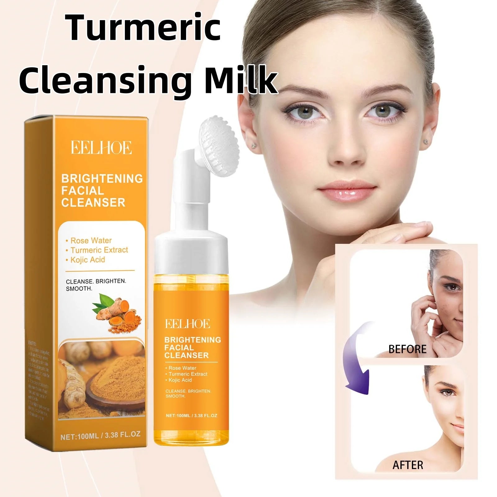 Turmeric Milk Foam Facial Cleanser