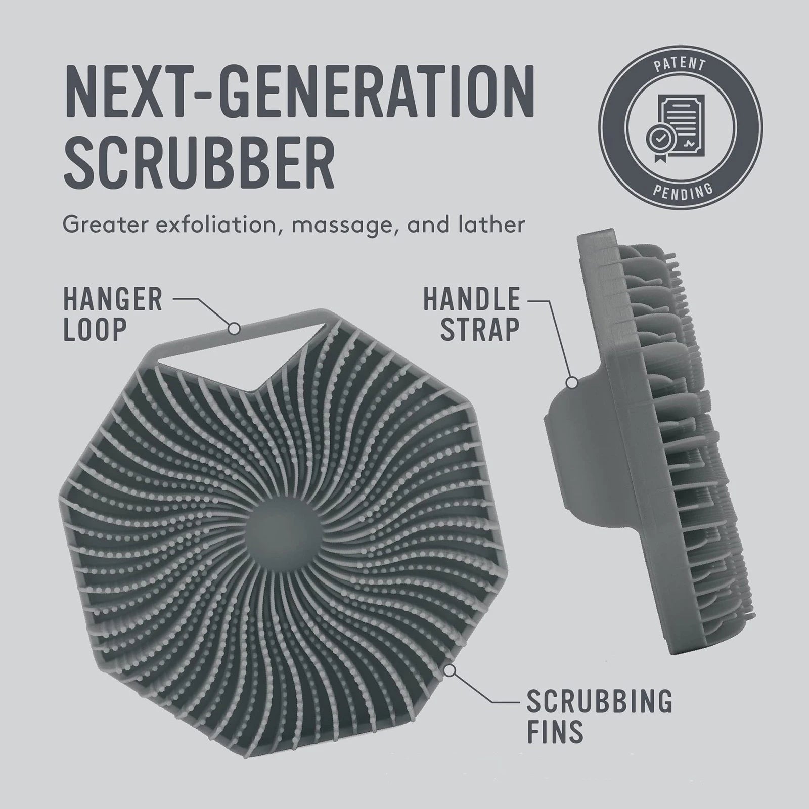 Polygon Silicone Body Scrubber