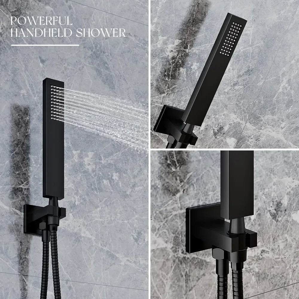 High-Pressure Rainfall Shower Set