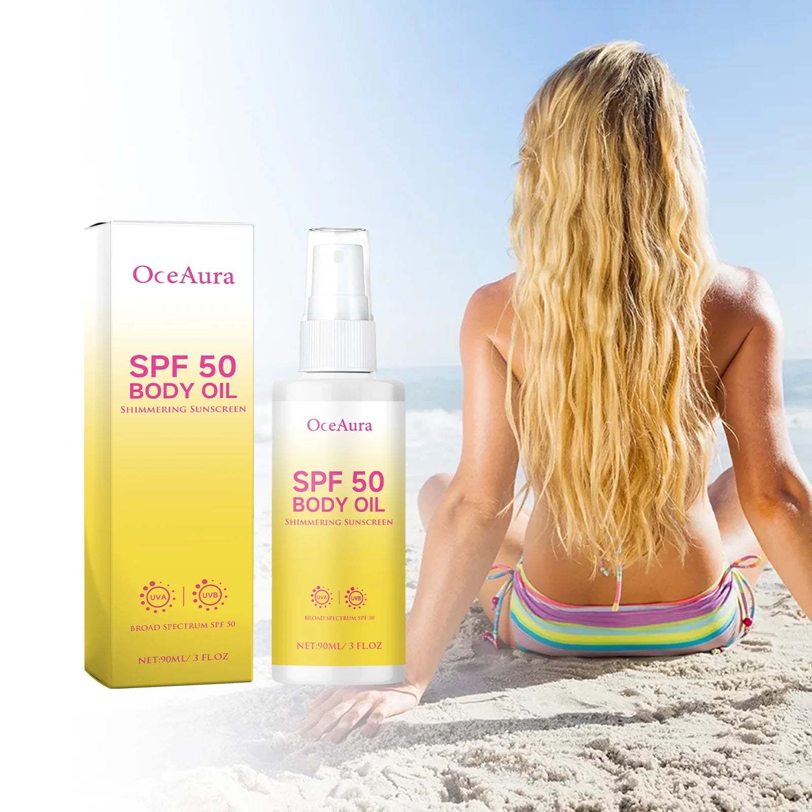 OceAura SPF50 Body Sunscreen Oil