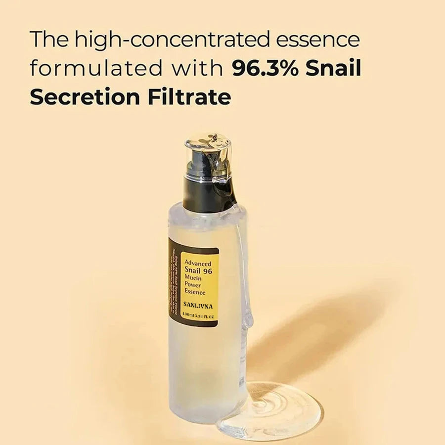 Snail Mucin 96% Korean Facial Essence – Hydrating & Anti-Aging