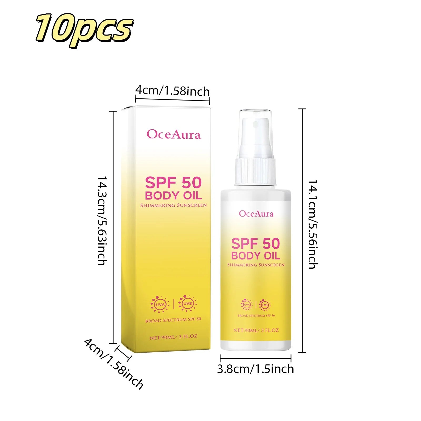 OceAura SPF50 Body Sunscreen Oil