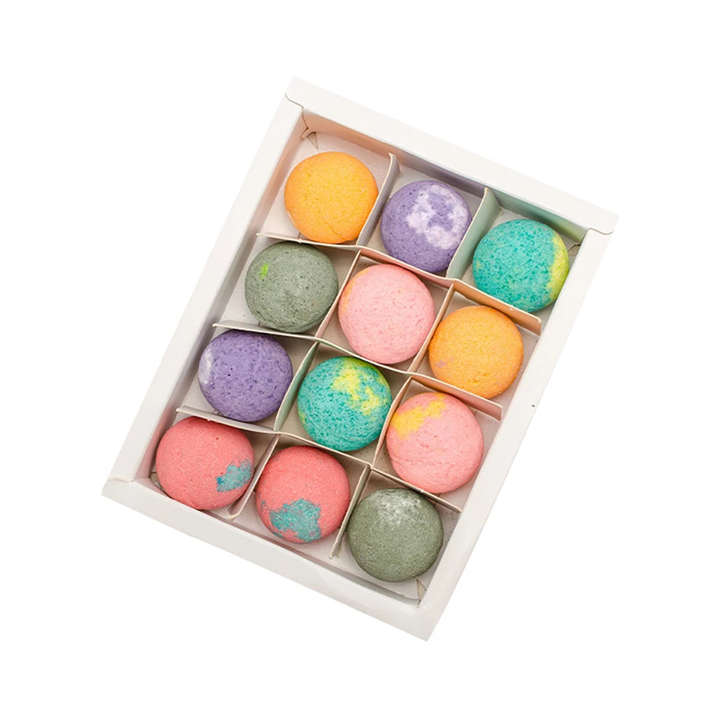 12-Piece Aromatherapy Bath Bomb Set – Moisturizing & Relaxing Spa Balls