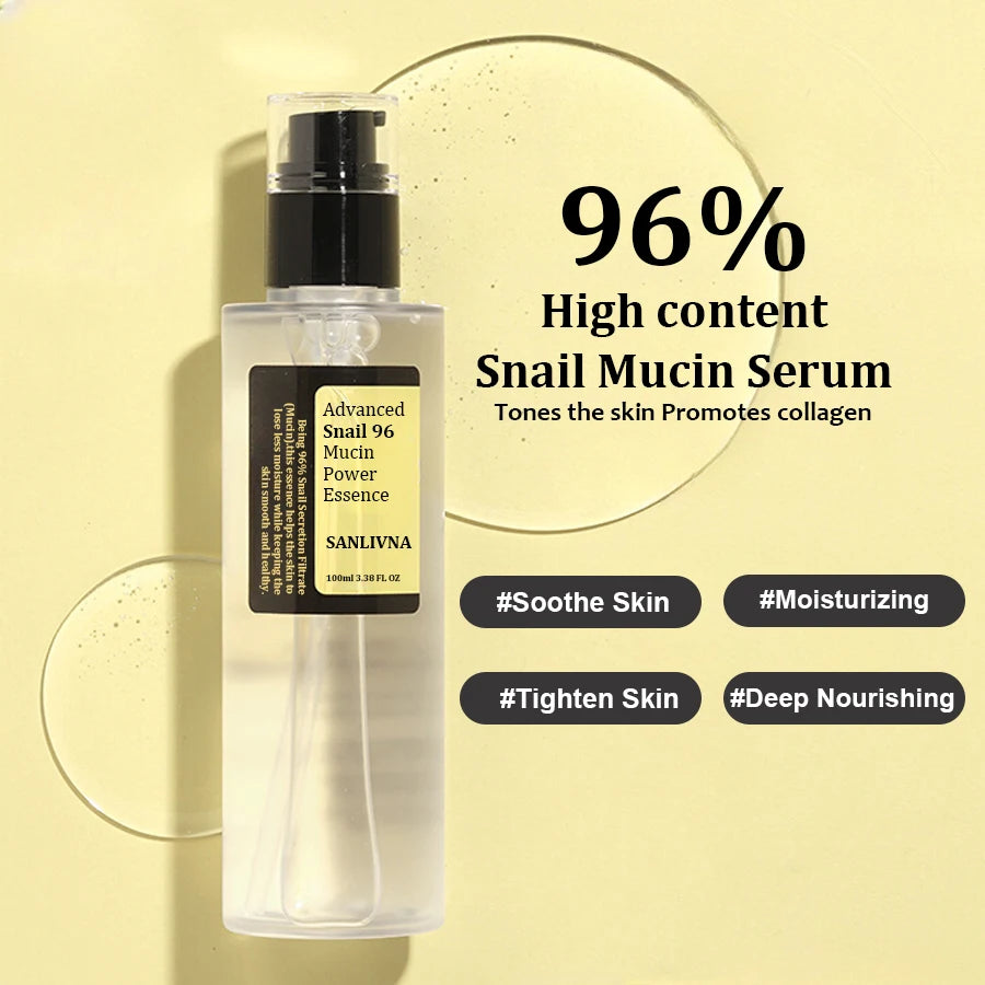 Snail Mucin 96% Korean Facial Essence – Hydrating & Anti-Aging