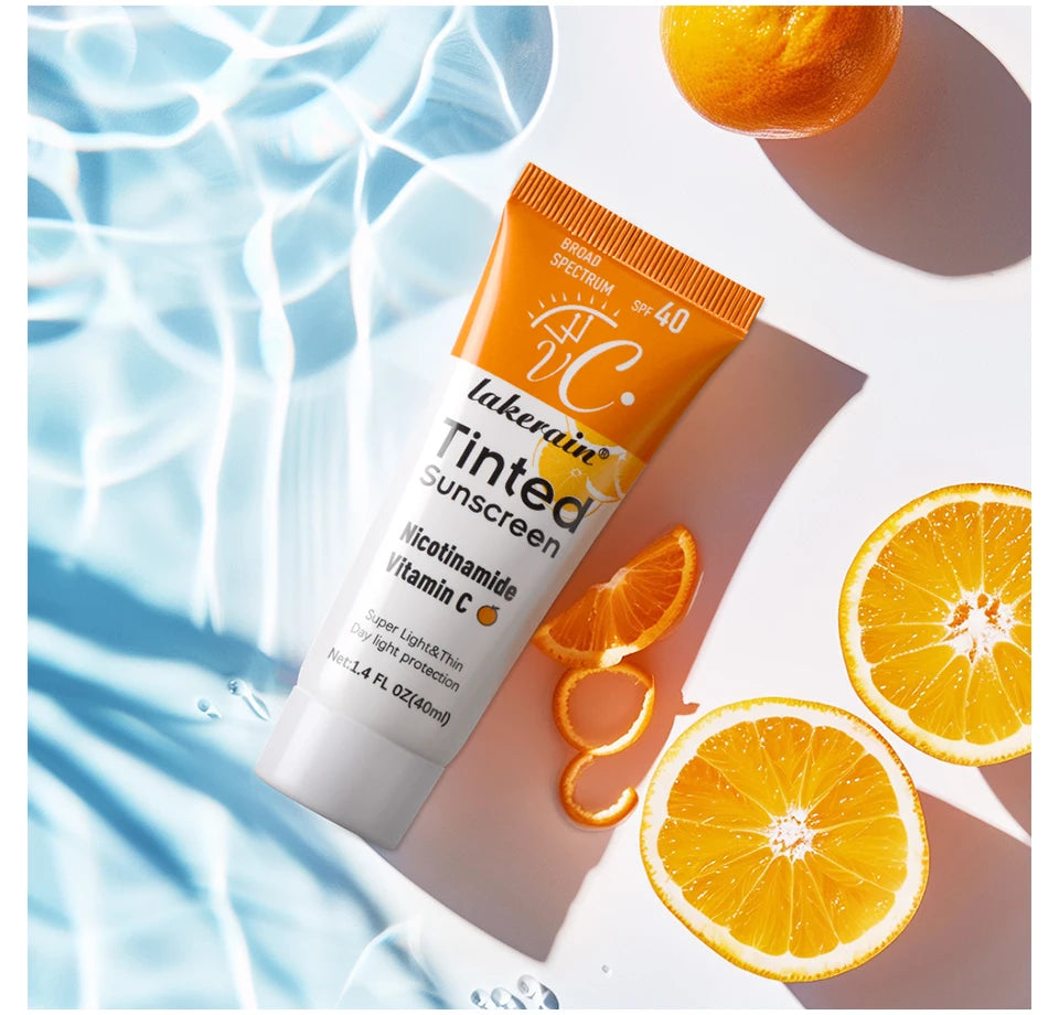 Vitamin C Tinted Sunscreen SPF 40 – Hydrating Mineral UV Protection