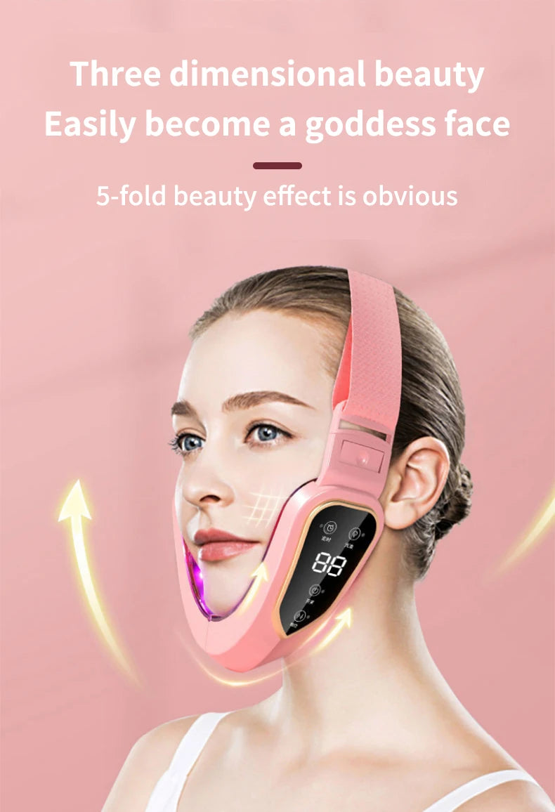 LED Photon Facial Slimming Massager – Lifting & Double Chin Reducer