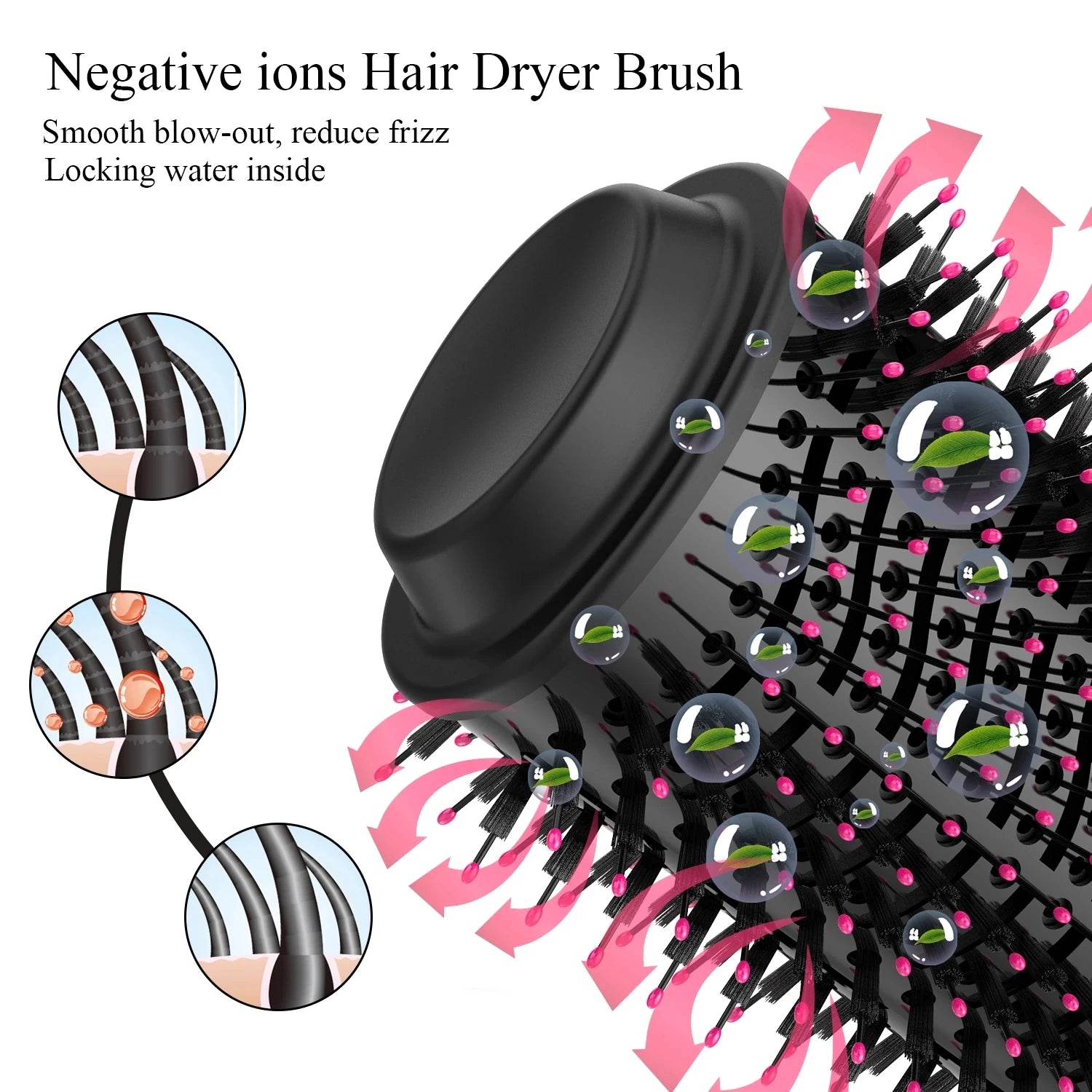 Electric Heating Hair Comb – 2-in-1 Straightener & Dryer Brush