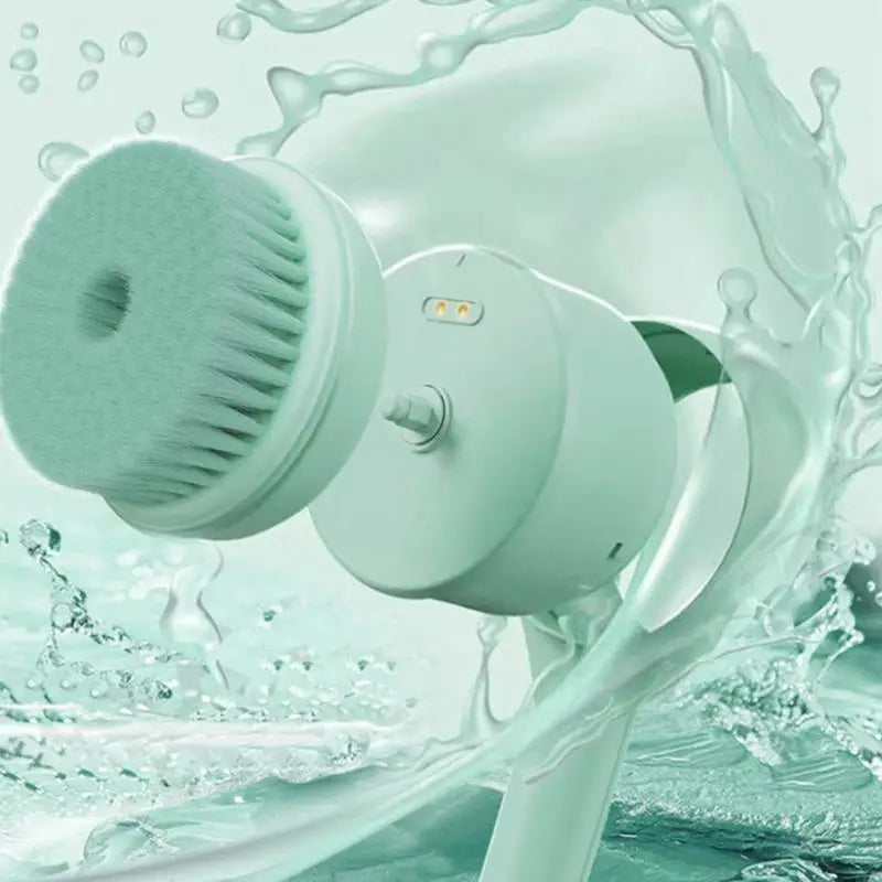 Long Handle Electric Silicone Shower Brush