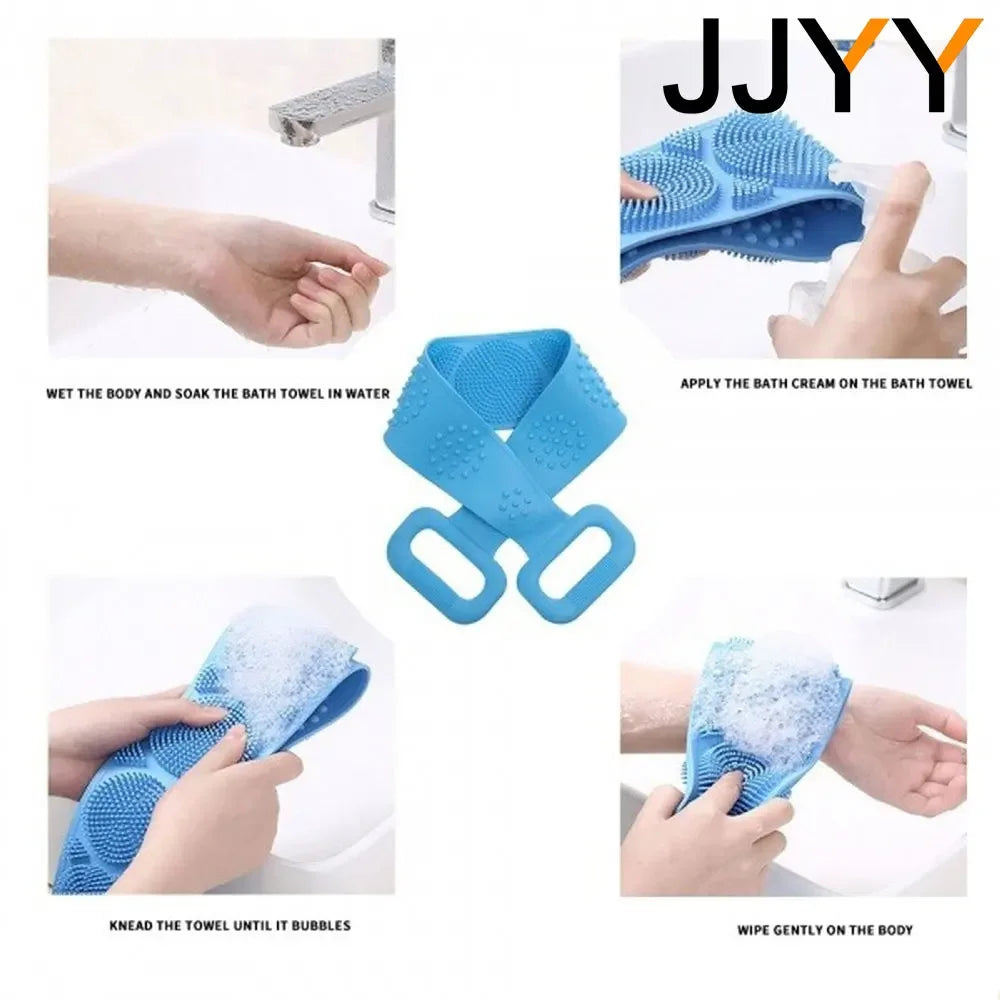 JJYY Silicone Massage Bath Towel