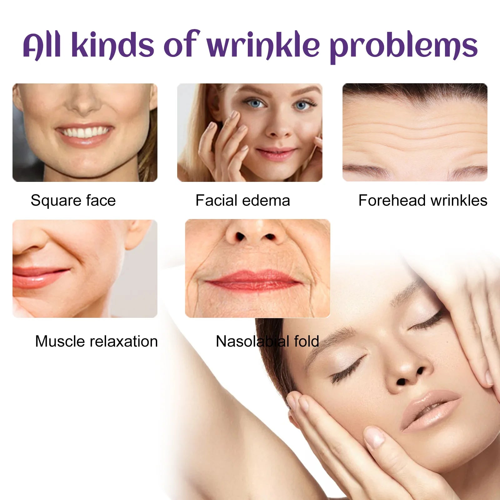 100Pcs Facial Wrinkle & Cheek Lift Stickers