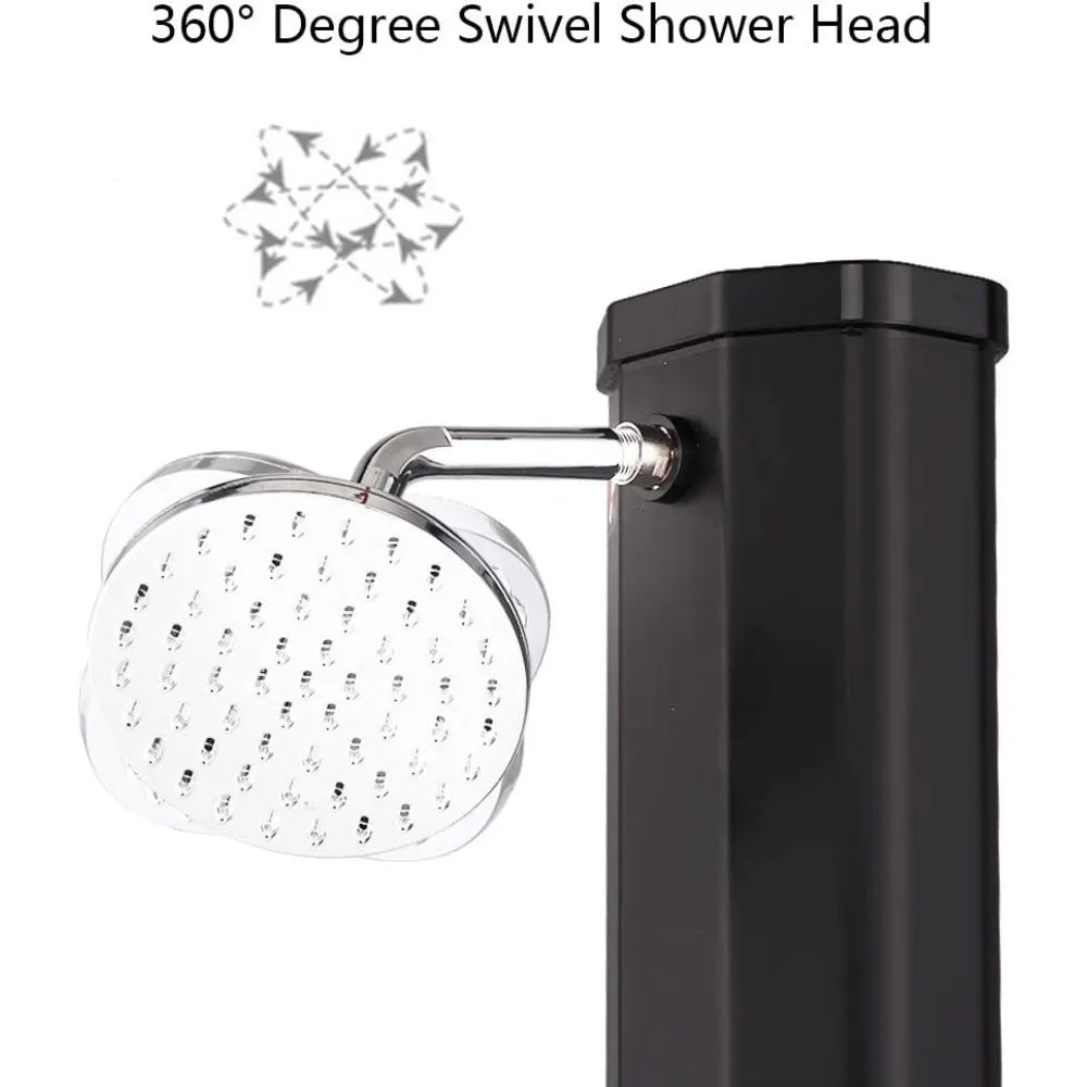 Solar Heated Outdoor Shower