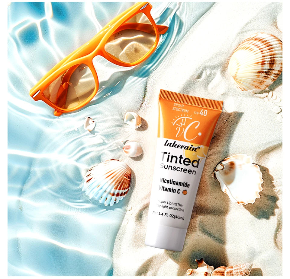 Vitamin C Tinted Sunscreen SPF 40 – Hydrating Mineral UV Protection