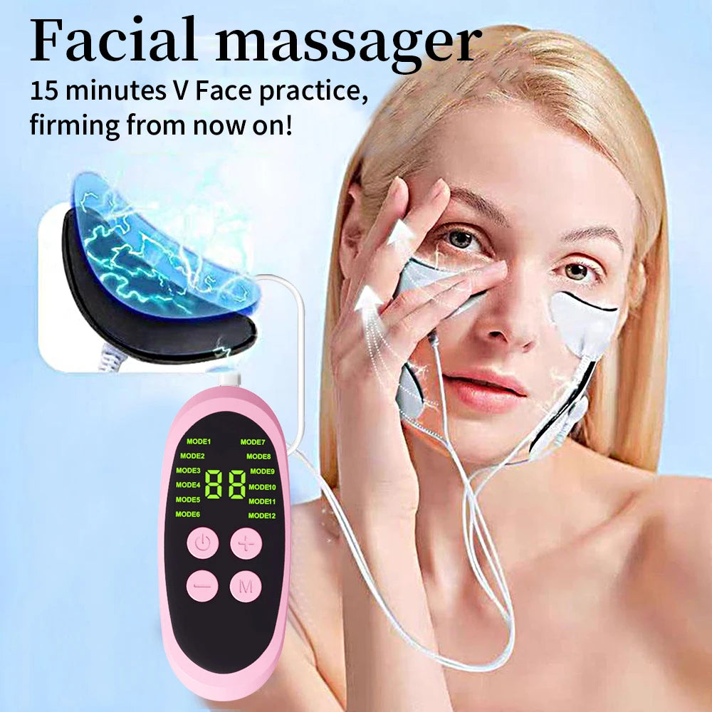 EMS Microcurrent Face Lifting Massager – Anti-Wrinkle & Skin Tightening