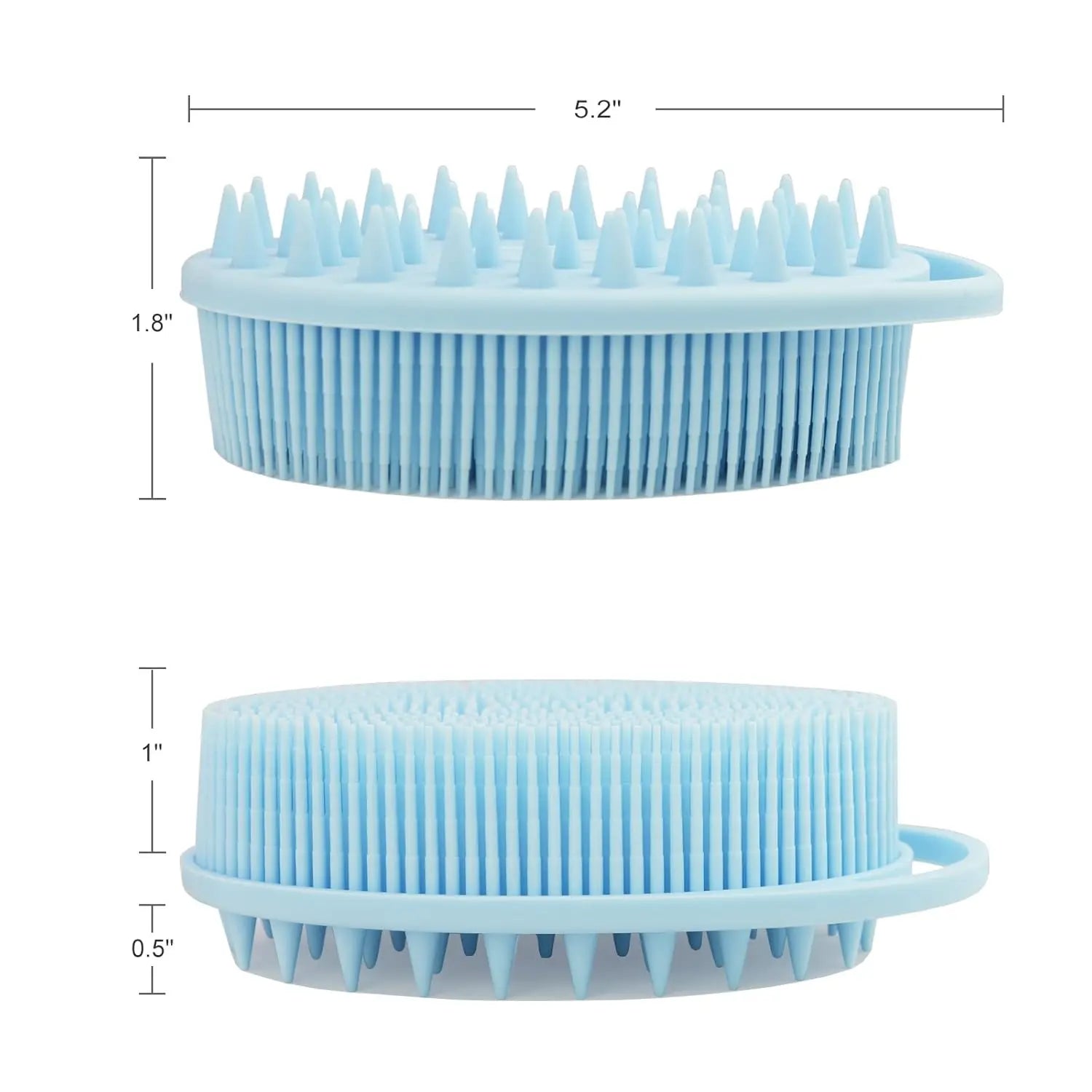 Upgrade 2-in-1 Bath & Shampoo Silicone Body Brush