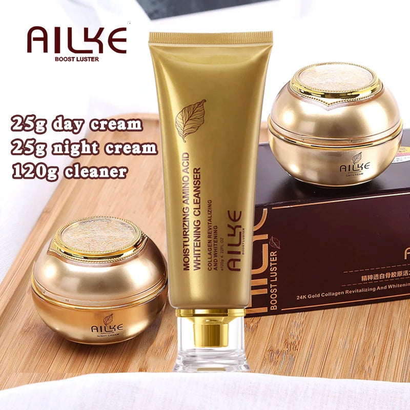 AILKE Facial Skincare Set – Moisturizing & Whitening for Women