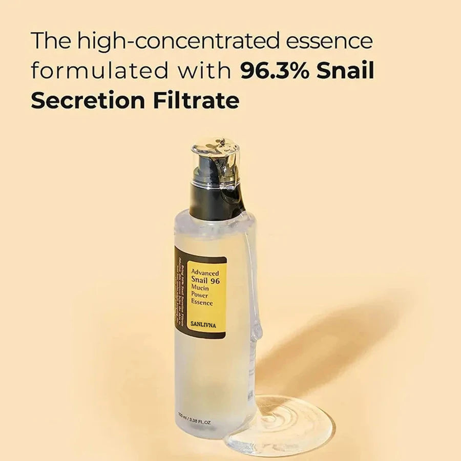 Snail Mucin 96% Korean Facial Essence – Hydrating & Anti-Aging