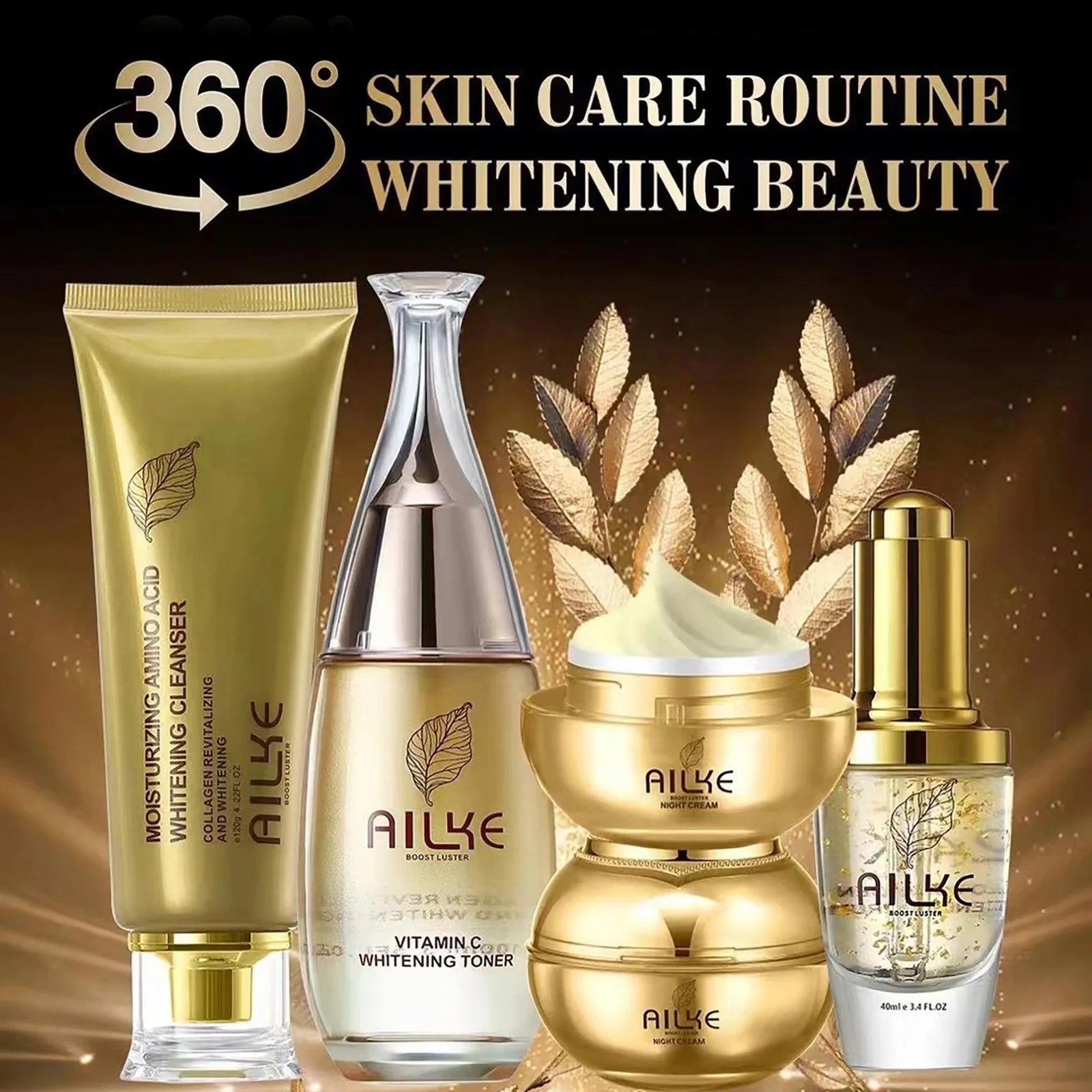 AILKE Facial Skincare Set – Moisturizing & Whitening for Women