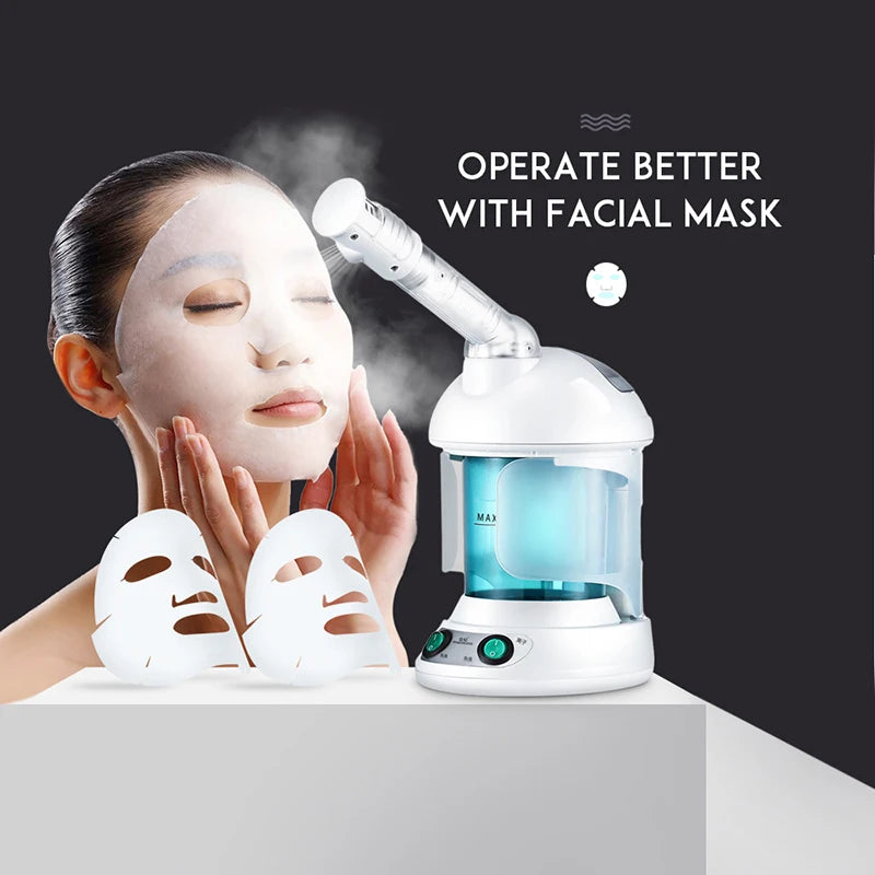 KSKIN Portable Ionic Face Mist Steamer – Hydrating & Professional Facial Care