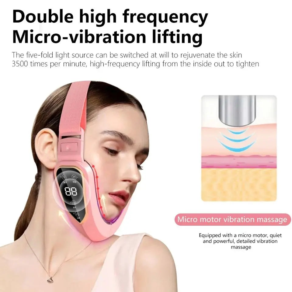 LED Photon Facial Slimming Massager – Lifting & Double Chin Reducer