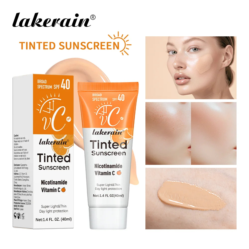 Vitamin C Tinted Sunscreen SPF 40 – Hydrating Mineral UV Protection