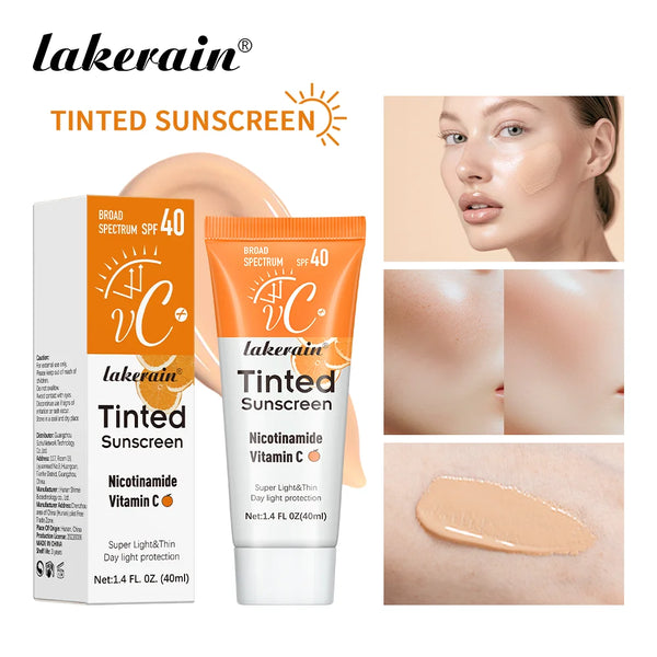 Vitamin C Tinted Sunscreen SPF 40 – Hydrating Mineral UV Protection